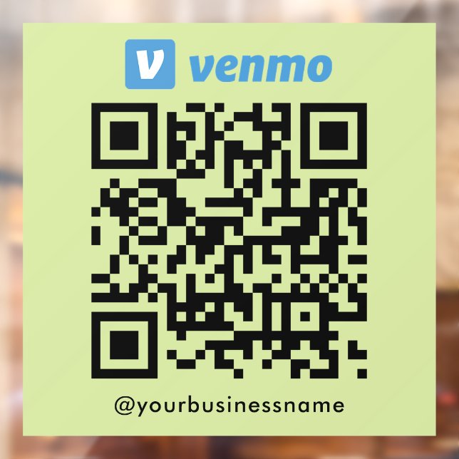 Venmo QR Code Payment Scan to Pay Lime Green (Sheet 2)