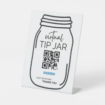 Venmo QR Code Sign for Bartenders