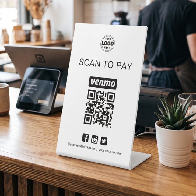 Venmo QR Code Sign Scan to Pay Business (Creator Uploaded)