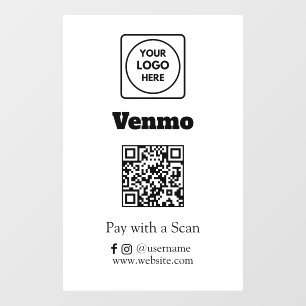 Venmo QR Payment   Scan to Pay Business Display