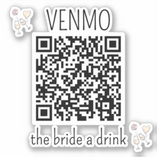 VENMO the Bride a Drink QR Code Bachelorette Party