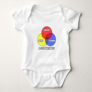 Venn Diagram .. Accountants Baby Bodysuit