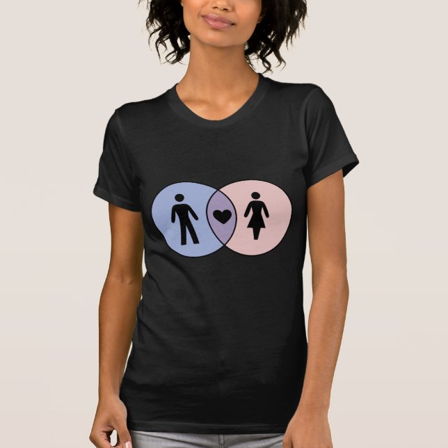 Venn Diagram Boy + Girl T-Shirt (Front)