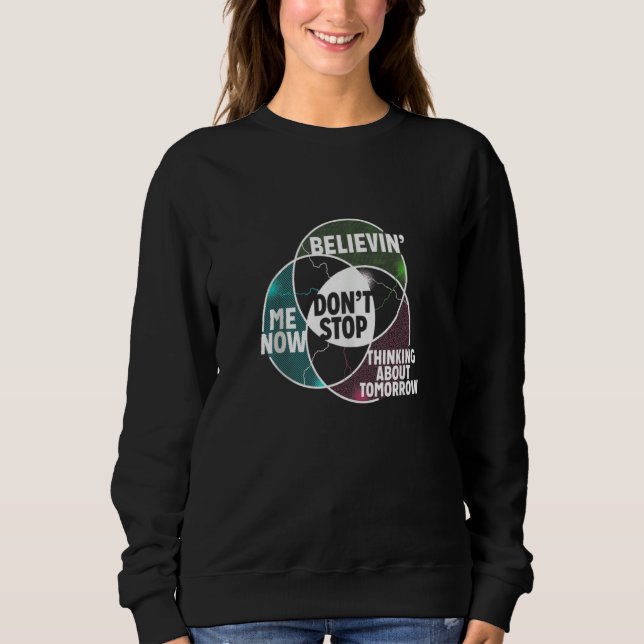 Venn Diagram Don't Stop Algebra Math Sweatshirt (Front)