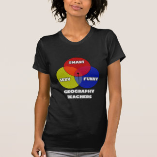 Venn Diagram .. Geography Teachers T-Shirt