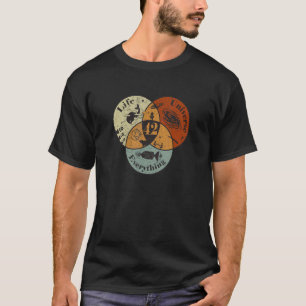 Venn Diagram Life The Universe And Everything  42  T-Shirt