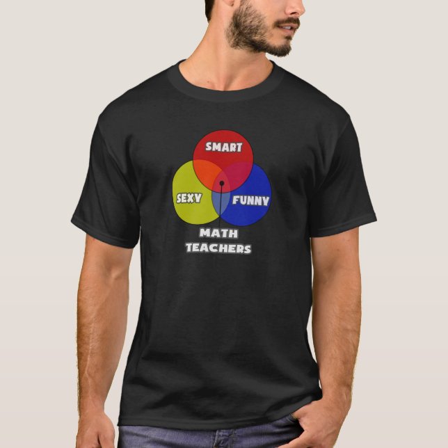 Venn Diagram .. Math Teachers T-Shirt (Front)