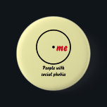 Venn diagram single diagnosis button<br><div class="desc">A Venn diagram showing a single circle labelled "people with social phobia" with "me" inside the circle. Can be customised for another diagnosis,  personal identity,  or person.</div>
