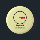 Venn diagram single diagnosis button<br><div class="desc">A Venn diagram showing a single circle labelled "people with social phobia" with "me" inside the circle. Can be customised for another diagnosis,  personal identity,  or person.</div>