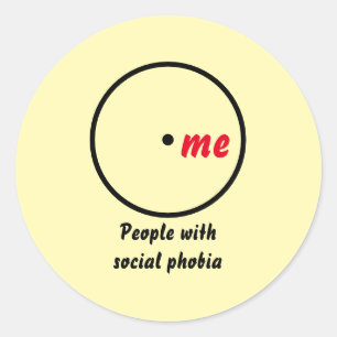 Venn diagram single diagnosis classic round sticker