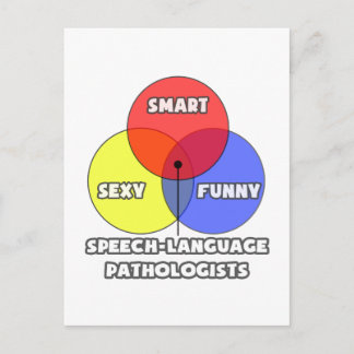 Venn Diagram .. Speech-Language Pathologists Postcard