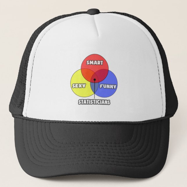 Venn Diagram .. Statisticians Trucker Hat (Front)