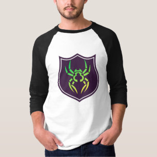Venom Spider Shield Raglan Cool Men's 3/4 Sleeve T-Shirt