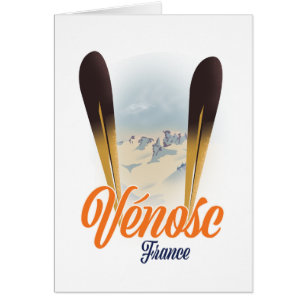 Vénosc, France Ski poster