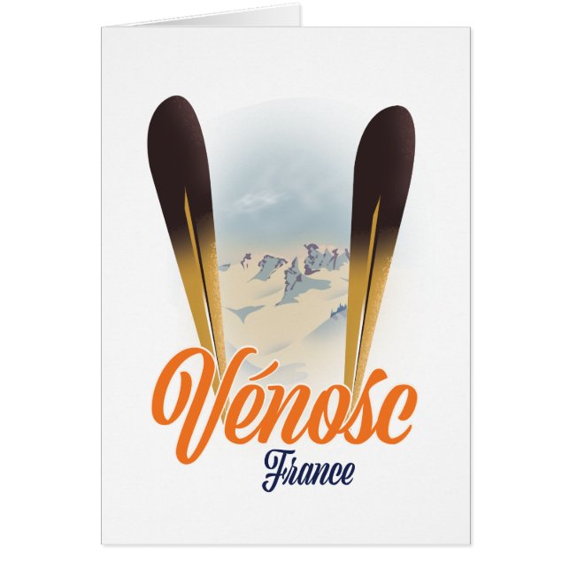 Vénosc, France Ski poster (Front)
