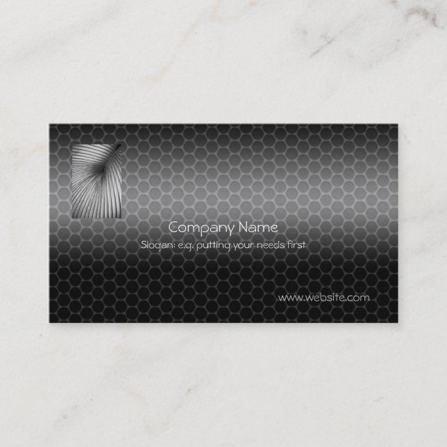 Vent Tubing with Metallic-look template Business Card (Front)