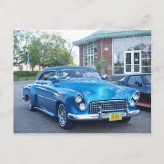 ventage car postcard