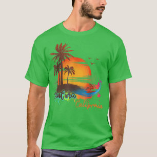 Ventura - California Beach Summer Palm Trees Sunse T-Shirt
