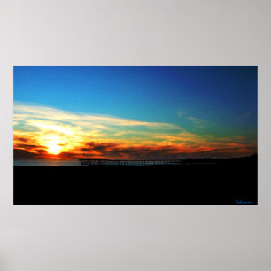 Ventura Pier Sunset January 8, 2012 Poster