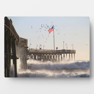 Ventura Pier Waves   El Nino Plaque