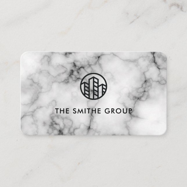 Venture Capitalist | Corporate | Marble Business Card (Front)