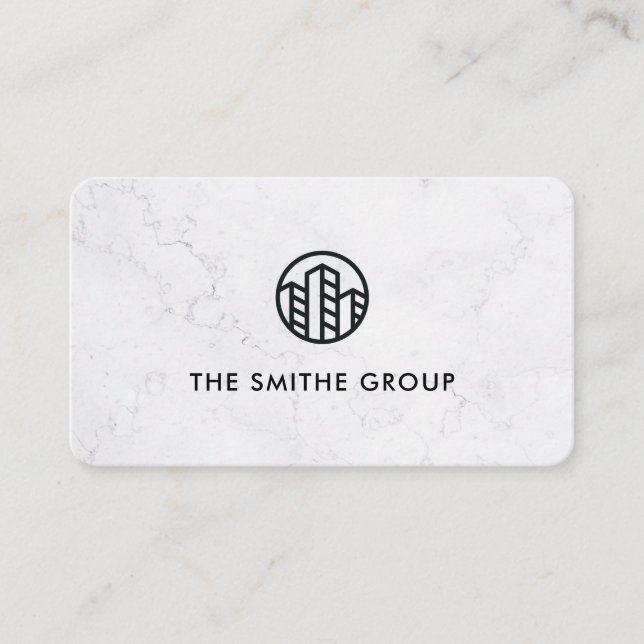 Venture Capitalist | Corporate | Marble Business Card (Front)