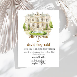 Venue Painting Wedding Invitation