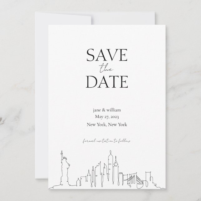 Venue Save the Date - New York City Invitation (Front)