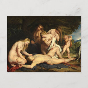 Venus & Adonis - Rubens Postcard
