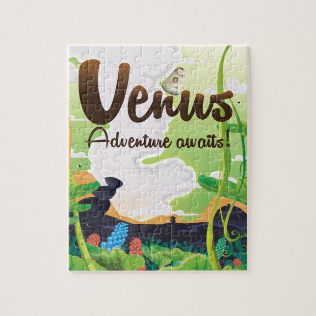 Venus Adventure Awaits! travel poster Jigsaw Puzzle (Vertical)