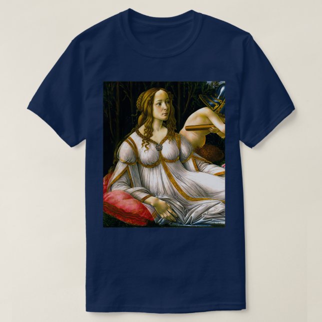 Venus and Mars by Sandro Botticelli 1483 Renaissan T-Shirt (Design Front)