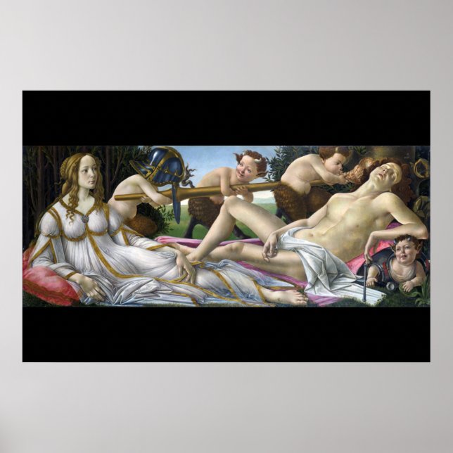 Venus and Mars, Sandro Botticelli Poster (Front)