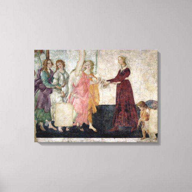 Venus and the Graces Canvas Print (Front)