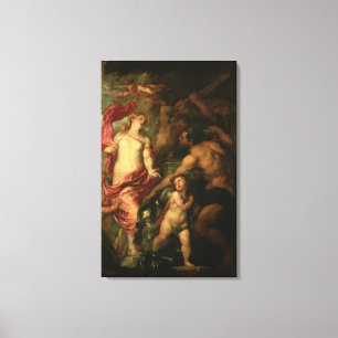 Venus asking Vulcan for the Armour of Aeneas (oil Canvas Print