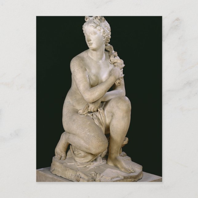 Venus Crouching, 1686 Postcard (Front)