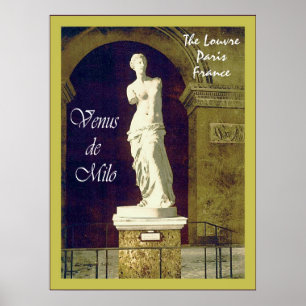 Venus de Milo ~ The Louvre ~ Paris ~ Vintage Poster