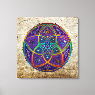 Venus Flower of Love fineART Oriental Antique lila Canvas Print