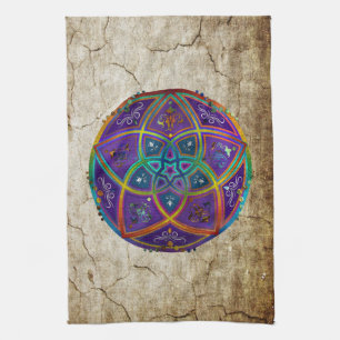 Venus Flower of Love fineART Oriental Antique lila Tea Towel
