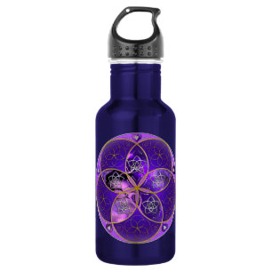 Venus Flower of Love fineART violet pink 532 Ml Water Bottle