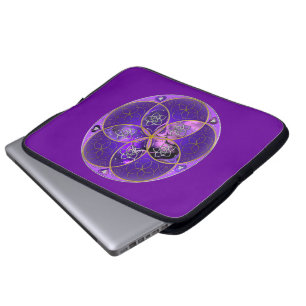 Venus Flower of Love fineART violet pink Laptop Sleeve