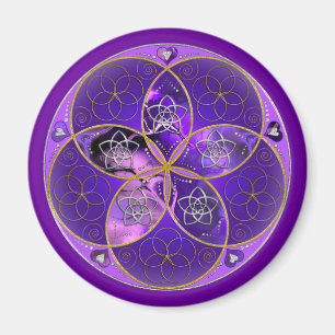 Venus Flower of Love fineART violet pink Magnet