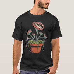 Venus Fly Trap Carnivorous Monster Plants Art T-Shirt