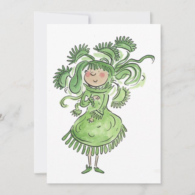 Venus Fly Trap Invitation (Front)
