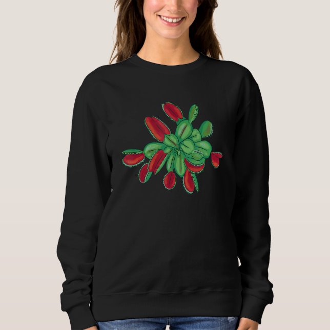Venus Fly Trap Plants Sweatshirt (Front)