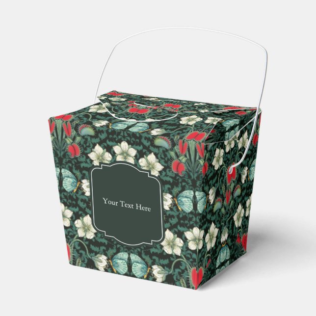 Venus Flytrap & Butterfly Gothic Custom Small Favour Box (Front Side)