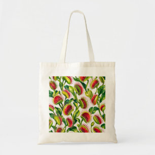 Venus Flytrap Carnivorous Plant Watercolor Tote Bag