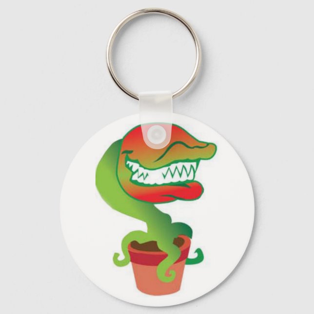 Venus Flytrap Cartoon Keychain (Front)
