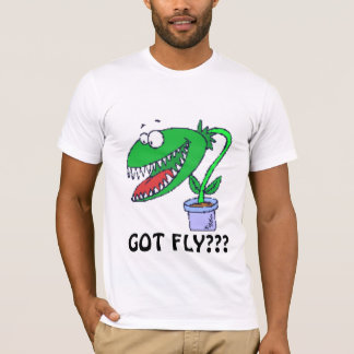 VENUS FLYTRAP GOT FLY??? FUNNY CARTOON T-Shirt