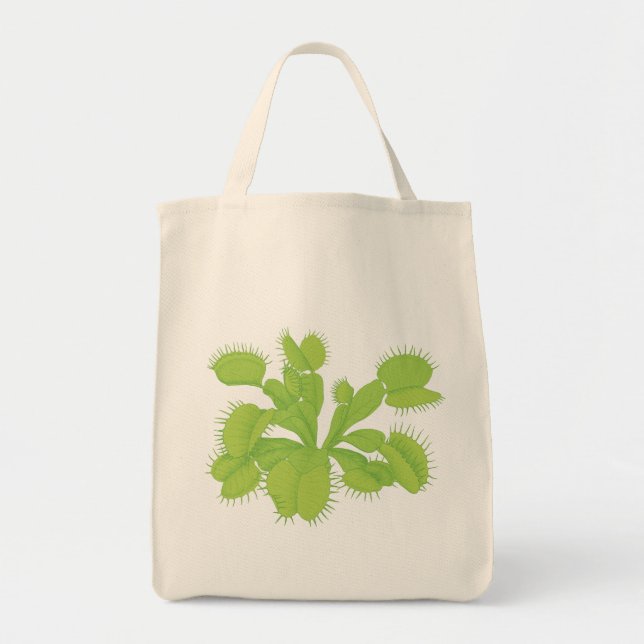 Venus Flytrap Grocery Tote Bag (Front)