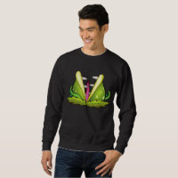 venus flytrap monster mens sweatshirt